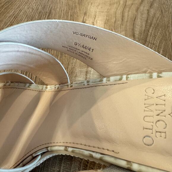 Vince Camuto | Saygan Noli Taupe Leather Sandal | Women’s Size 9.5 - Picture 10 of 12